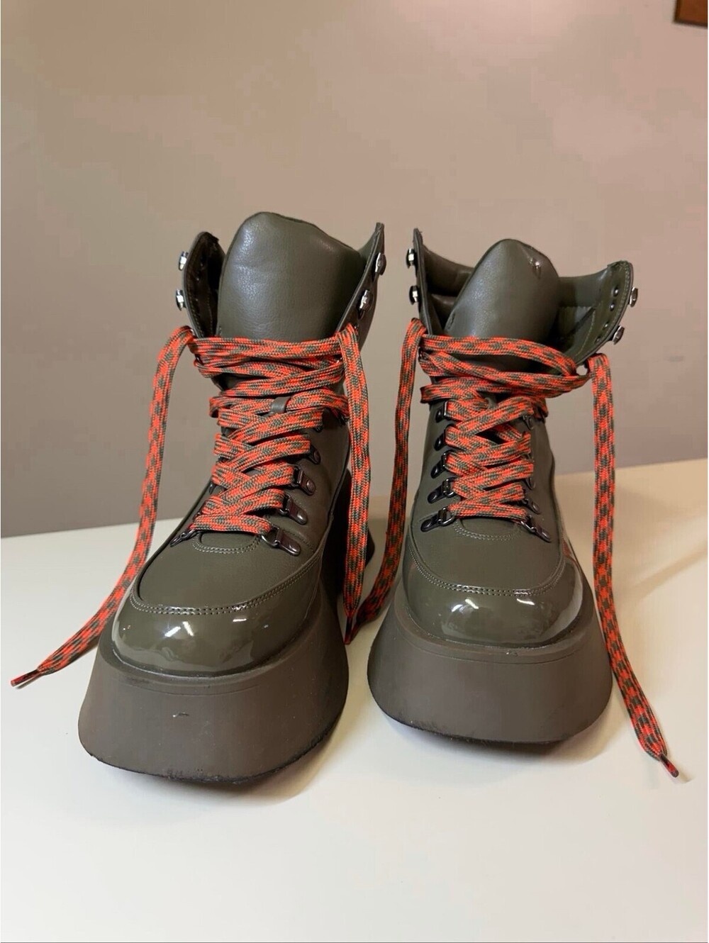 Circus NY Womens Black Platform Hiker Vibe Boots Size 9 Vegan Festival Goth